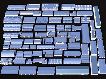 现代厂房厂区3D模型下载与建筑模型设计全指南
